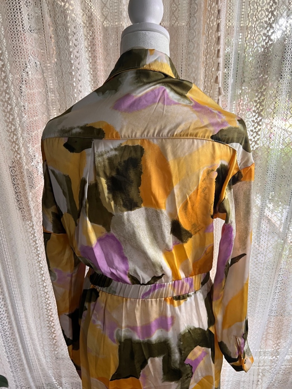 NWT French Connection abstract colorful shirt dress - Picture 11 of 13